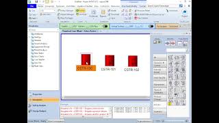 3 CSTR in series simulation using Aspen HYSYS