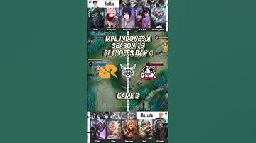 RRQ HOSHI vs GEEK FAM ID | MPL ID S15 PLAYOFFS D4 | Game 3 | Highlights #mplids15 #mplindonesia