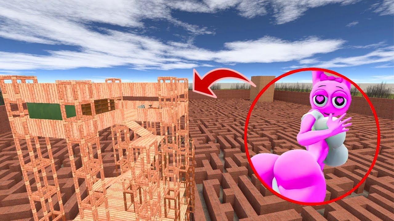 Эпическая битва: МИСС ПИНКИ СПАНКИ ПРОТИВ SCP-096 ПРОТИВ БОЛЬШОЙ БАШНИ в Garry’s Mod!