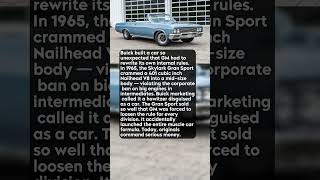 The Buick That Forced GM to Change Its Own Engine Rules #shorts #automobile #cars