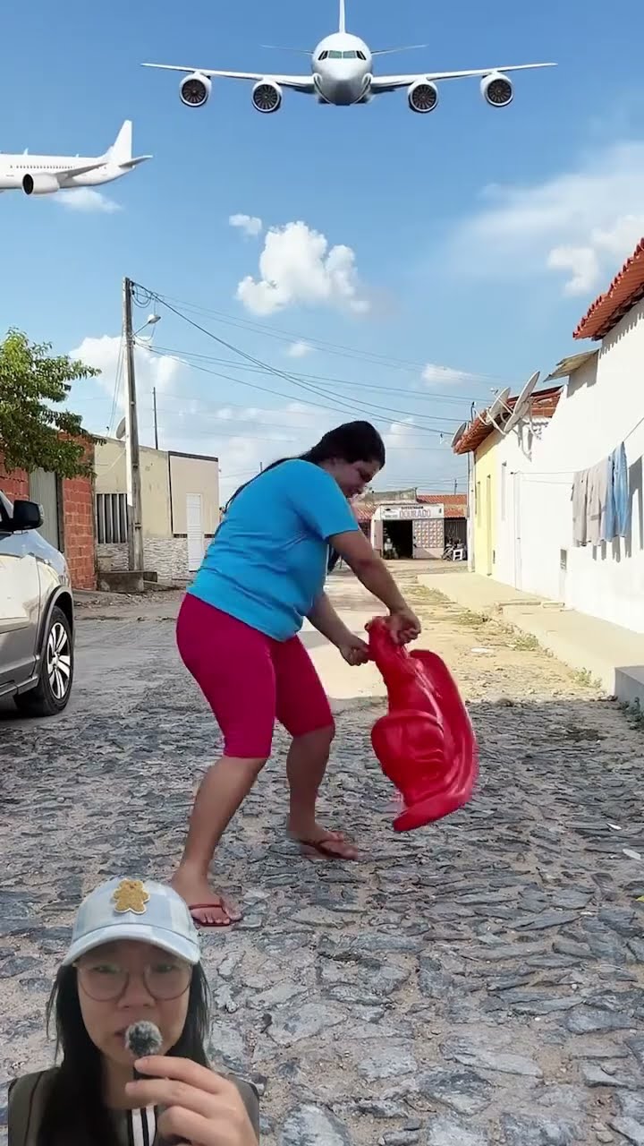 PAPA MAMA NAIK SEPEDA TERBANG #shorts