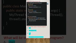#60, java interview questions and answers| #multithreading #javainterviewquestions #javaquiz