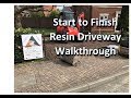 Resin Driveway Preston,  Full walk through from groundworks to resin