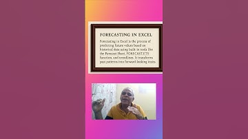 Forecasting In Excel- A Glimpse into Future.