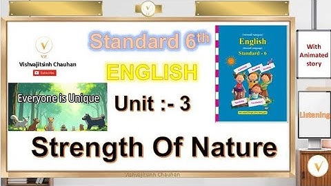 Std 6 | English | Unit 3 | Strength Of Nature | Listening | New Textbook | GCERT |