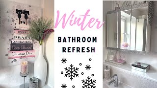 GLAM BATHROOM REFRESH FOR WİNTER 2023  Winter Decorate with me 2023 ?? UK