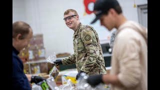 Michigan Army National Guard helps prepare food for those in need