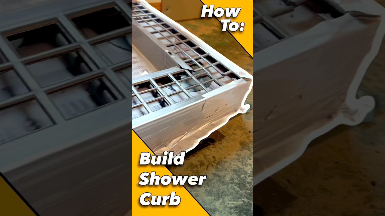 How To: Build Shower Curb