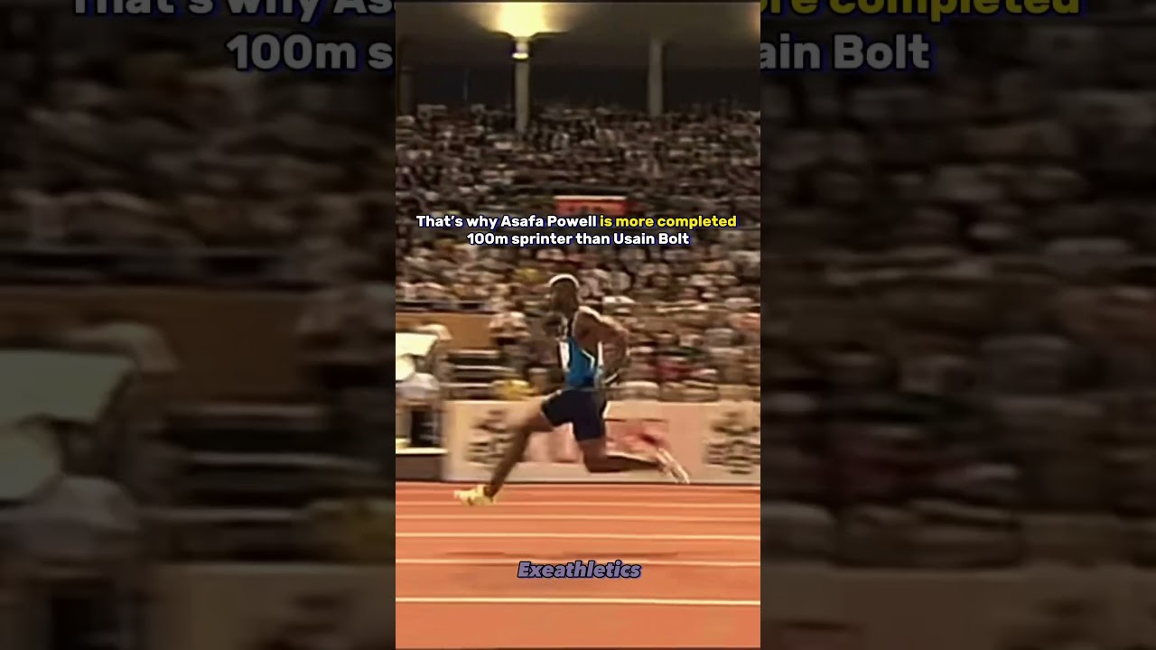 Asafa Powell is more completed 100m sprinter than Usain Bolt 