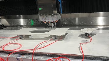 CNC Stone Machining Center Cutting & Polishing Custom Kitchen Countertops with Quartz & Granite