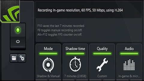 Best Shadowplay Settings