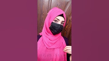 Stylish & Easy hijab tutorial ❤️Simple hijab style#shorts #youtubeshorts #shortvideo