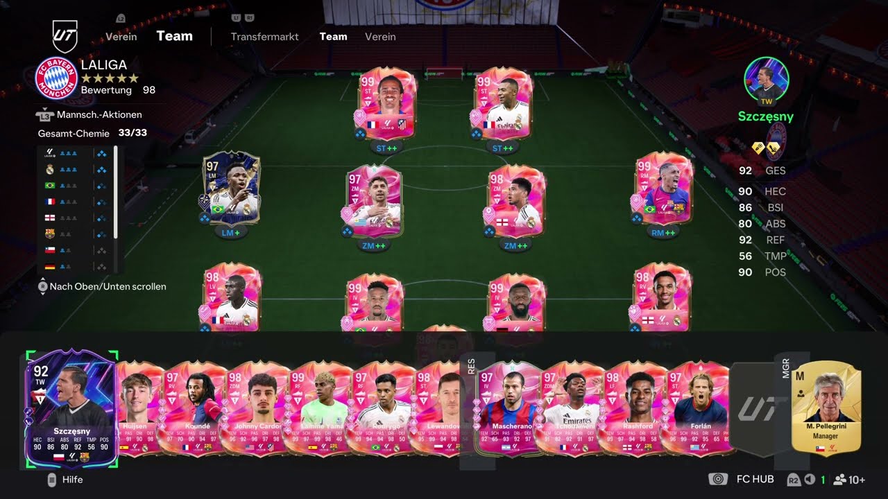 Meine finalen UT-Mannschaften (EA FC 25 RTG)