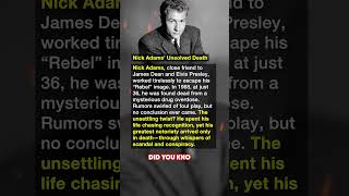 Celebrity Nick Adams’ Unsolved Death Wealth