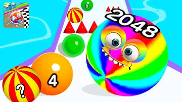 Ball Run 2048 | ball run 2048 ball 3d video games walkthrough Android, iOS All Levels ( 17••23 )