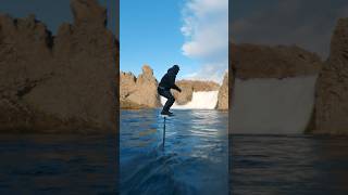 Nobody Has Ever Done This ! Foiling In Impossible Spots In Iceland #Iceland #Foil #Fpv