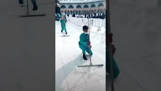 Kaba Sharif cleaning Video #trending #kaaba #makkah #cleaning #shorts #islamicshortvideo