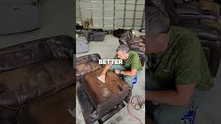 How to paint a leather couch like a pro. How to paint a leather couch like a pro.