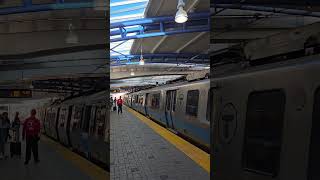 MBTA Blue Line Train Departs Airport Station