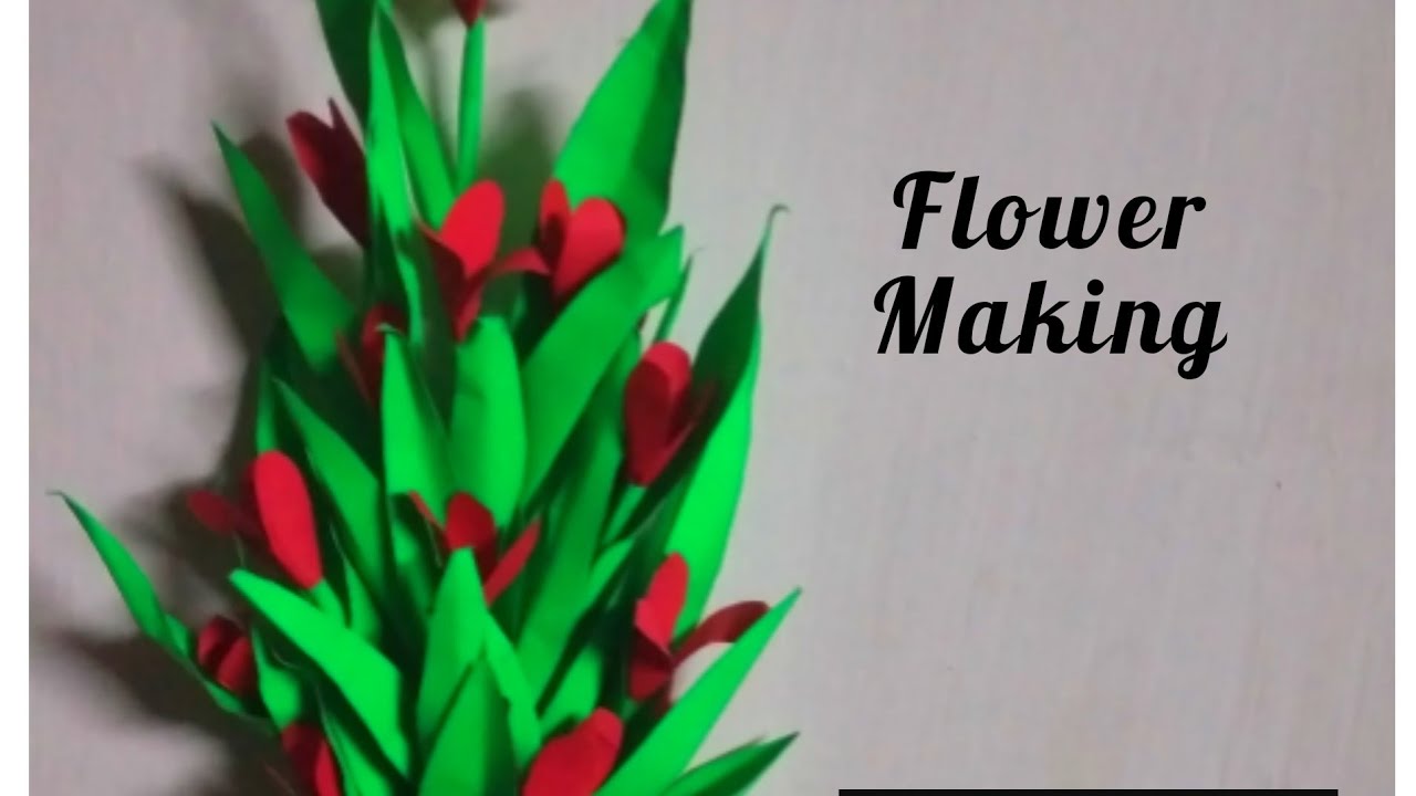 Flower making Malayalam........💐 YouTube