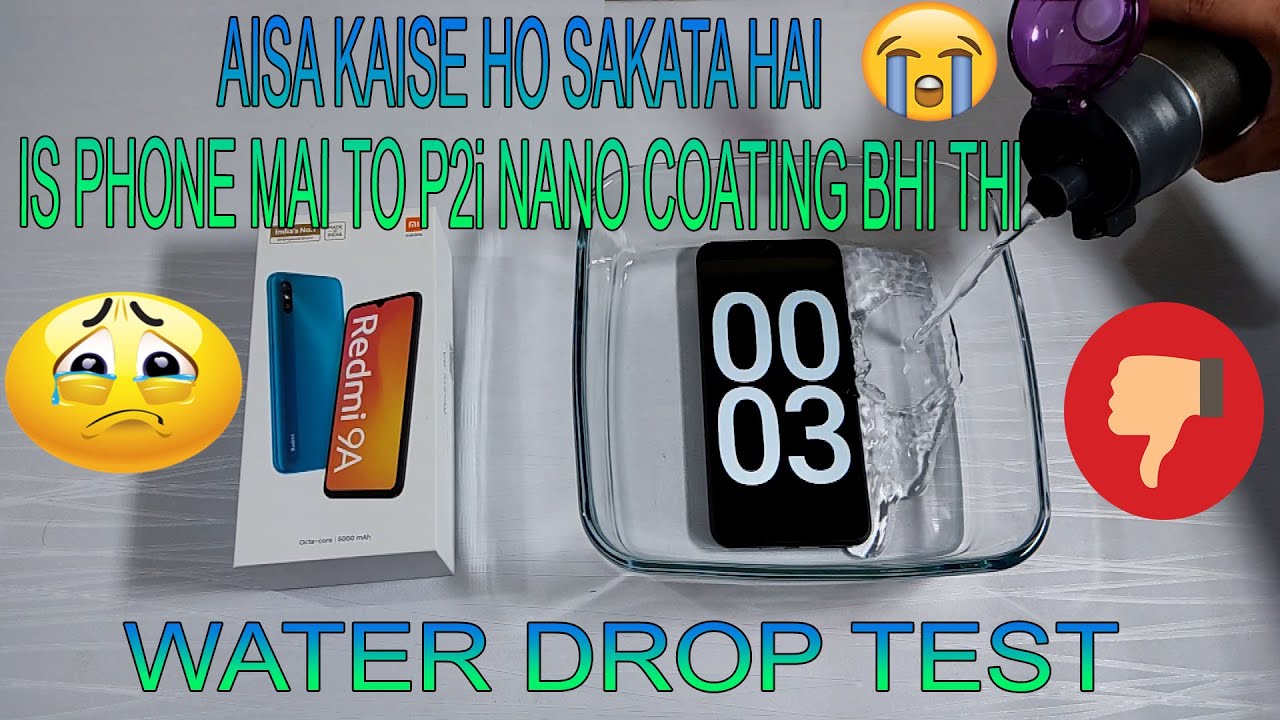 Redmi 9a Water Test🔥 - Will it Survive or Dead?? - YouTube