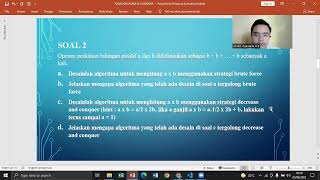 Tugas Menggunakan Strategi Algoritma Decrease and Conquer | DAA(B)