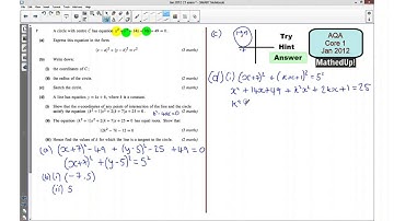 AQA Core 1 Jan 2012 Q7