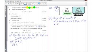 AQA Core 1 Jan 2012 Q7