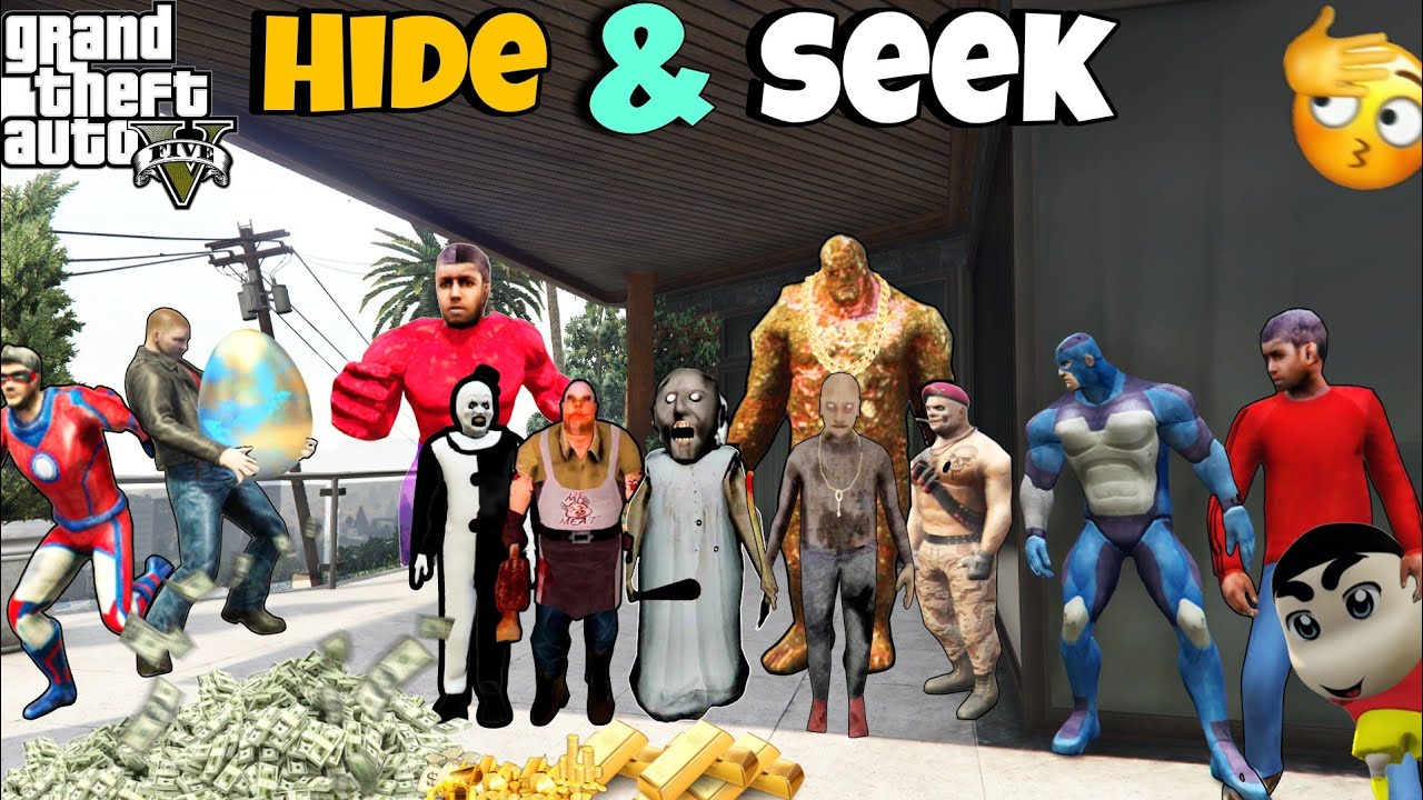 Rope Hero Tipson Playing Hide and Seek With Granny Grandpa, Mutant