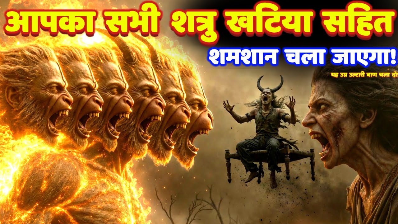 11 मुखी हनुमान शत्रु मारण ब्रह्मराक्षस मुक्ति शमशान तांत्रिक उल्टारी मंत्र: Hanuman Mantra