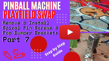 Pinball Playfield Swap - Install Fin Shank Screws & Pop Bumper Bracket - Part 7 of 30