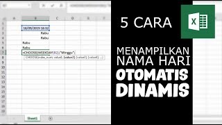 cara menampilkan nama hari otomatis dan dinamis