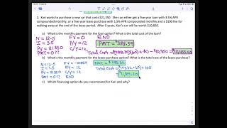 AMDM Loan vs Lease Practice