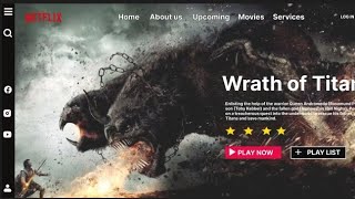 Netflix Hero Page Redesign | Wrath of Titans UI Animation 🔥.    #longvideo 