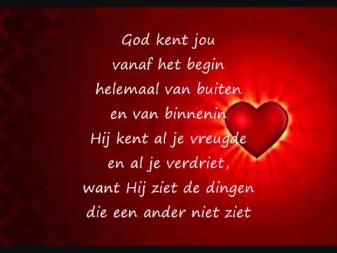 Uitgelezene God kent jou met tekst - YouTube VY-56