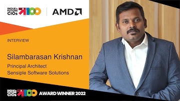 Silambarasan Krishnan, Principal Architect, Sensiple Software Solutions
