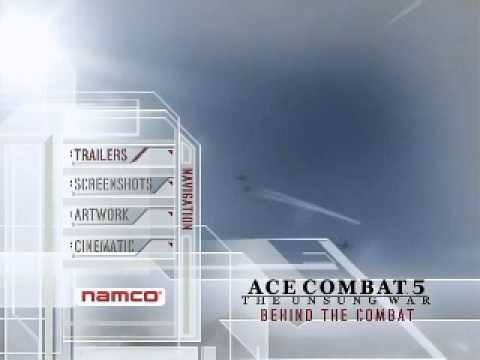 Ace combat 5: Behind the Combat DVD menu