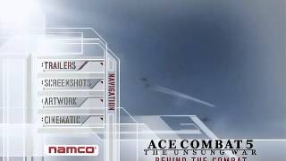 Ace combat 5: Behind the Combat DVD menu