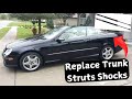 How to Replace Rear Trunk Struts on Mercedes CLK Convertible – Easy DIY Gas Shock Fix