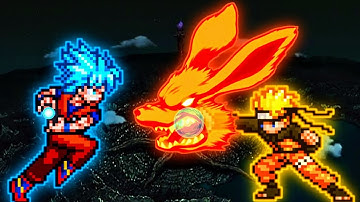 Goku SSGSS (Team Shounen) VS Uzumaki Naruto V1 in Jump Force Mugen🤩