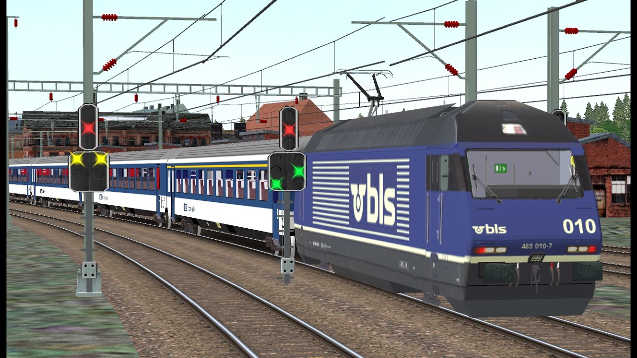 Open Rails BLS. Die neue Re 465 im Jahr 1994.