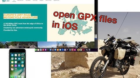 Open GPX files on iOS, iPhone, import  TET tracks on iPhone