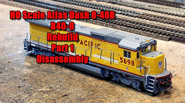 HO Scale Atlas Dash 8-40B or B40-8 Rebuild part 1