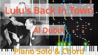 🎹Solo & Chord, Lulu's Back In Town, Al Dubin, Synthesia Piano
