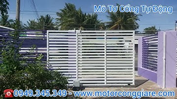 lắp đặt cổng lùa tự động, cổng trượt ngang, motor cổng lùa giá rẻ