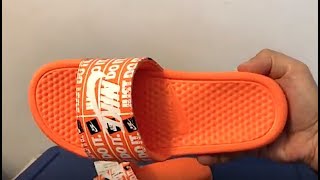 orange just do it slides