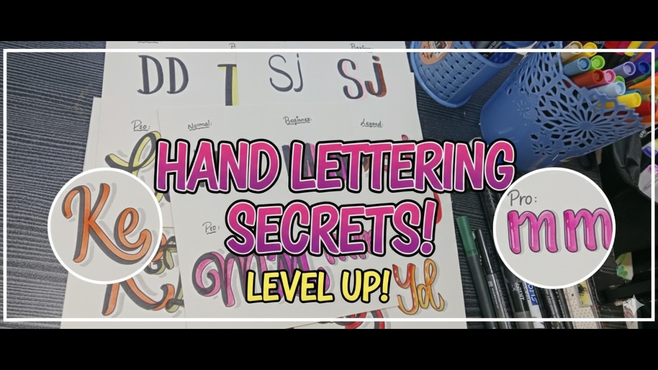 🎨 “Complete Hand Lettering Secrets Tutorial | Level Up Your Skills Step ...