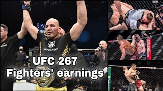UFC 267 Salaries | Fighters' earnings at #UFC267
