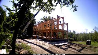 Timber Frame Barn Time Lapse