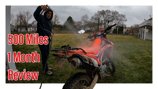 혼다 CRF250L 리뷰 | 첫 달 500마일 주행